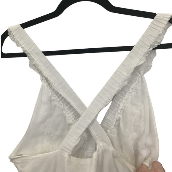 Roberta Roller Rabbit Iberia Dress Floral Embroidered Tiered Midi Size Small - Picture 8 of 13